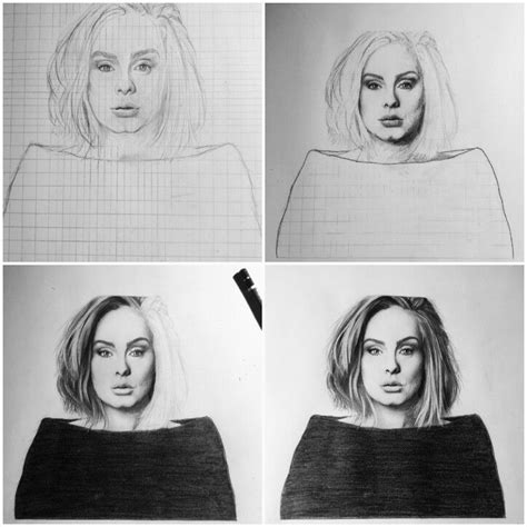 Adele Drawing No14 Process Dibujo Paso A Paso Arte Boceto De Dibujo