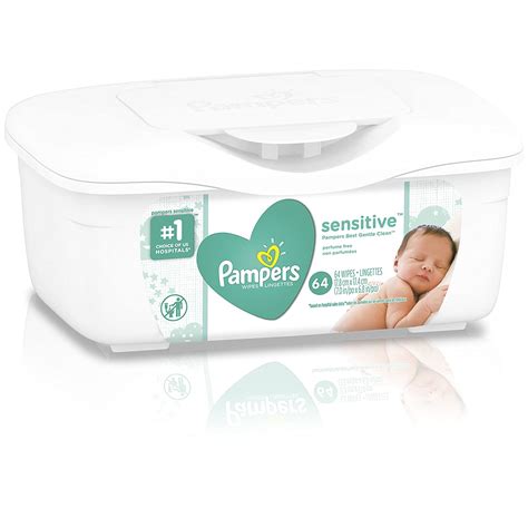 Pampers Sensitive Water Based Baby Wipes 64 Count