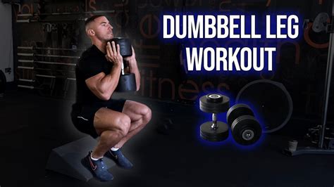 Full Leg Routine Using Only Dumbbells Home Workout Youtube