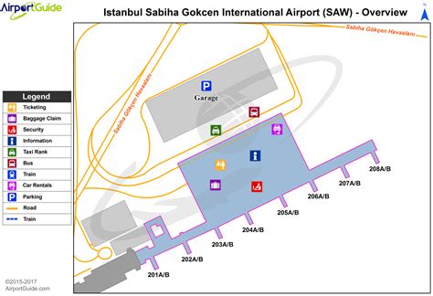 İstanbul Sabiha Gökçen International Saw Airport Terminal Map