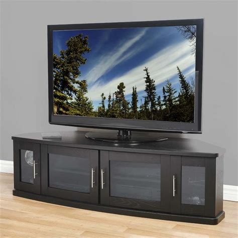Plateau Corner Tv Cabinet For 42 62 In Tvs Black Newport 62 B