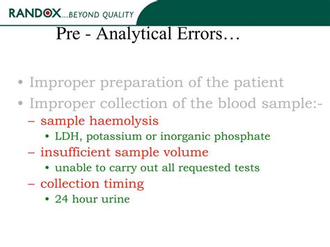 Ppt Preanalytical Errors In Medical Laboratories Powerpoint Presentation Id