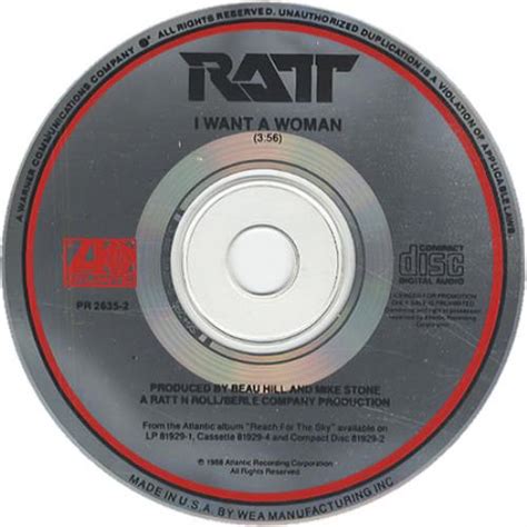 Ratt I Want A Woman Us Promo Cd Single Cd5 5 412054