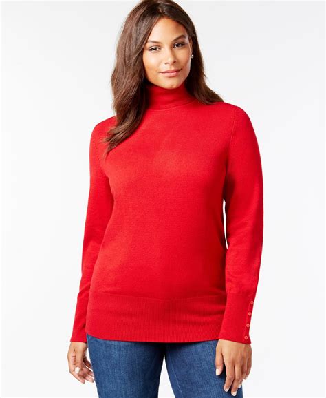 JM Collection Plus Size Turtleneck Sweater Only At Macy S Reviews