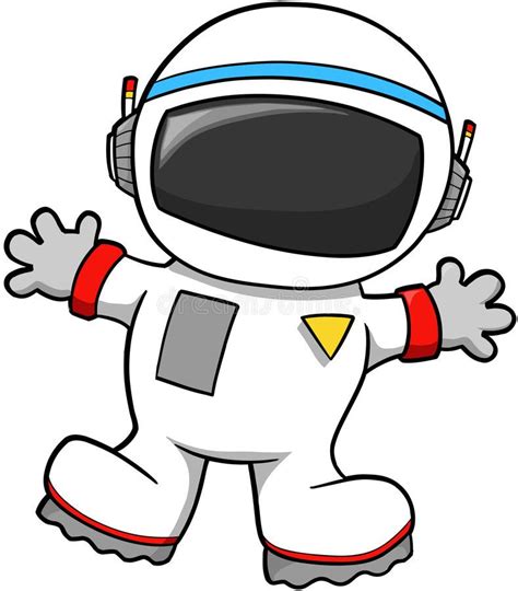 Astronaut Vector Cute Spaceman Astronaut Vector Illustration Aff
