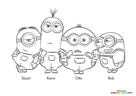 Minions 2 The Rise of Gru - Coloring Pages for kids | 100% free printables