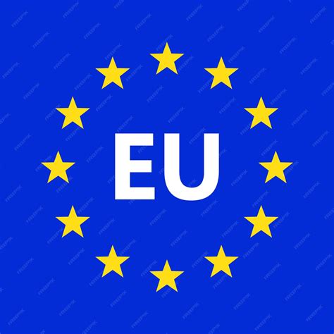 Premium Vector European Union Logo Vector Illustration Eu Flag Icon