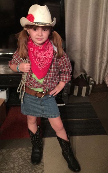 Wear it over a casual outfit to make a style statement while out on for a stroll or at a vacation. Seven-Year-Old Creates Cowgirl Costume Using Thrift Finds | Cowgirl costume, Kids costumes girls ...