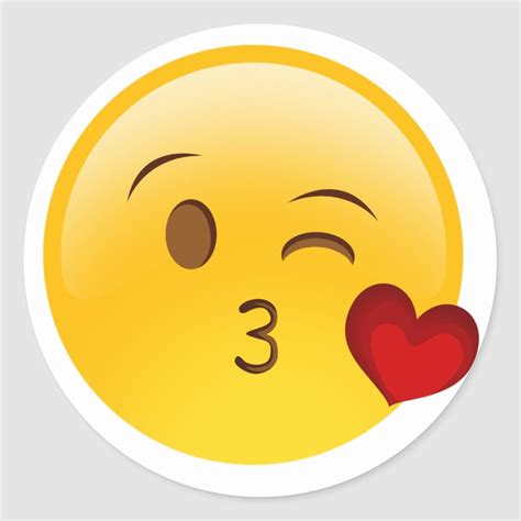 Blow a kiss emoji sticker - Custom Stickers | Emoji stickers, Kiss emoji, Laughing emoji