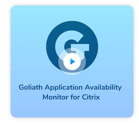 Goliath Application Availability Monitor Goliath Technologies