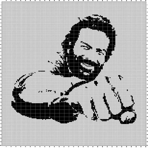 Sticken ist der neue trend! Bud Spencer (150x200) | Kreuzstichmuster, Sticken ...