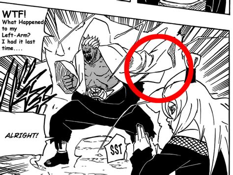 Naruto 4th Raikage Left Arm Manga Fail Anime Jokes Collection