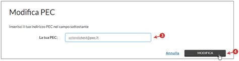 Modifica indirizzo email PEC associato ARUBA ID | Guide pec.it
