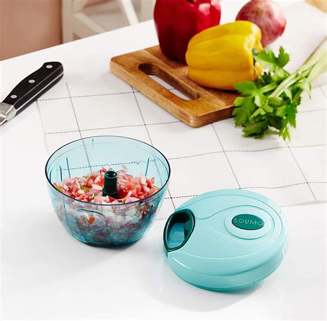 Compact Vegetable Chopper Mini Handy 2 Blades For Effortlessly Chopping
