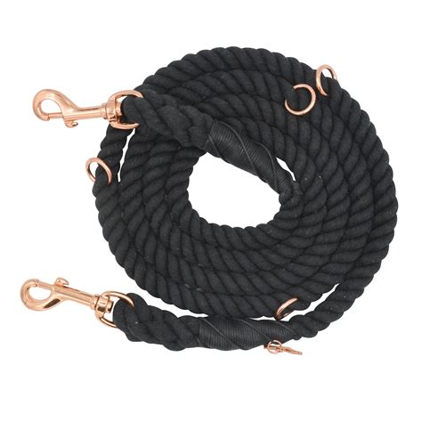 hands free rope leash noir sassy woof product