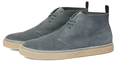Fred Perry Hawley Suede Boot In Blue For Men Lyst Uk
