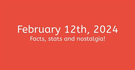 February 12th 2024 Facts Statistics And Events