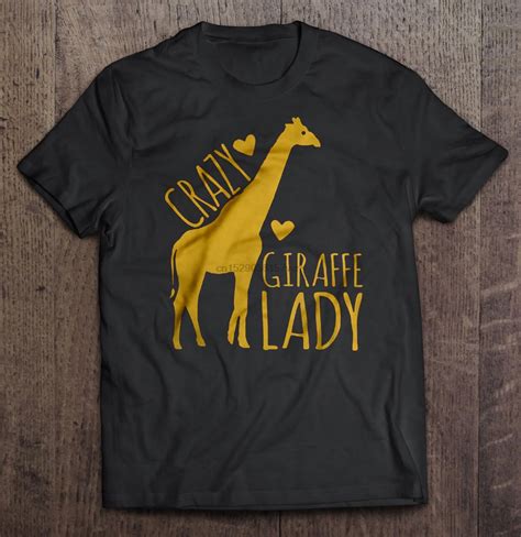 men t shirt crazy giraffe lady 1 women t shirt t shirts aliexpress