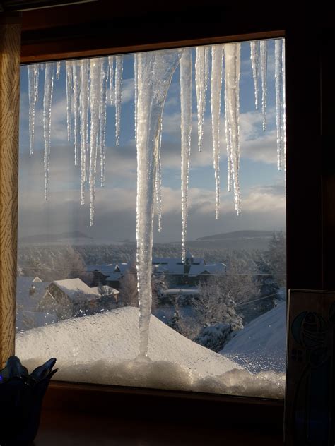 Snowy Window Grantown On Spey Highlands Scotland Window View