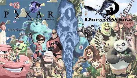 Pixar Vs Dreamworks Wallpaper Dreamworks Animation Animation Walt