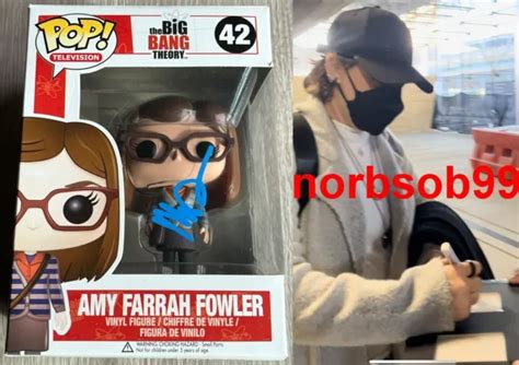 Mayim Bialik Signed The Big Bang Theory Amy Farrah Fowler Funko Pop