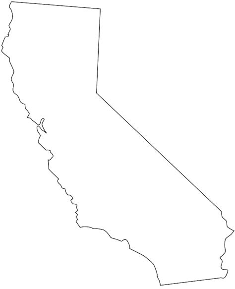 California Map Outline Transparent / California Outline California png image