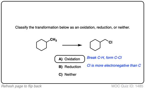 Oxidation And Reduction Practice Quizzes Master Organic Chemistry