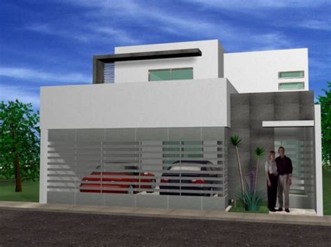 Fachadas de casas minimalistas con rejas. Fachadas de casas con rejas horizontales