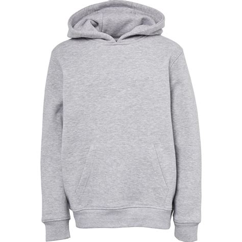 Buy Fluid Junior Cottonrecycled Polyester Fleece Hoodie Mid Grey Marl