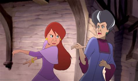 Lady Tremaine With Anastasia Drizella Disney Villains