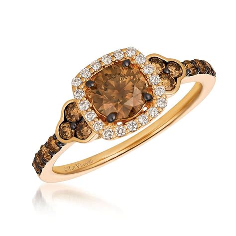 Chocolate And Vanilla Diamond Halo Ring By Le Vian Nelson Coleman