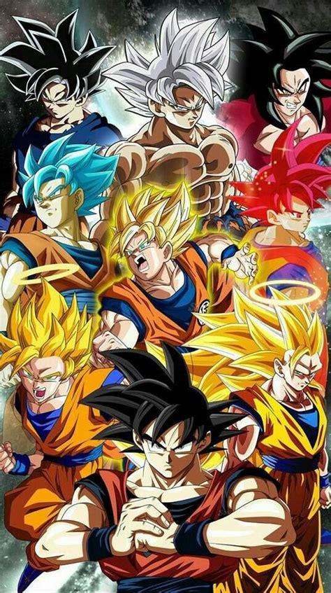 All Goku Super Saiyan Forms And Ultra Instinct Dragon Ball Super