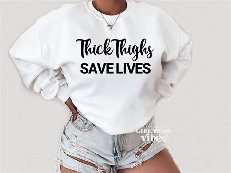 Thick Thighs Save Lives Svg Dxf Png Etsy Canada