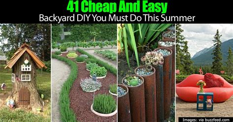 41 Cheap And Easy Backyard Diy Projects You Must Do This Summer