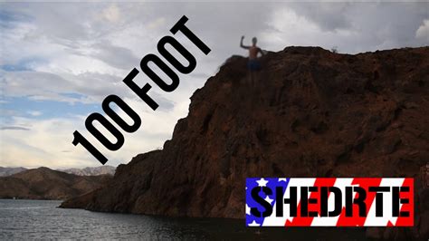 100 Ft Cliff Jump Lake Havasu Shedrte Ep18 Youtube