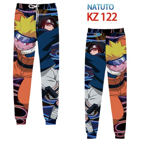 Naruto Japanese Cartoon Color Printing Cosplay Anime Pants