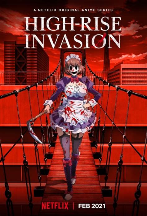 Tráiler Y Póster De High Rise Invasion El Nuevo Y Sangriento Anime De