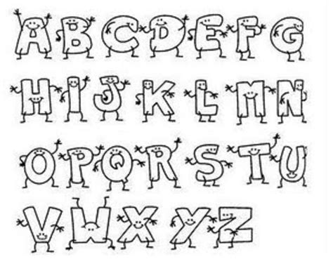 Letras abecedario bonitas para imprimir - Imagui