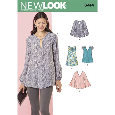 Also lap size for holding your baby on your lap on cold. Pattern for Misses' Tunic and Top with Neckline Variations ...