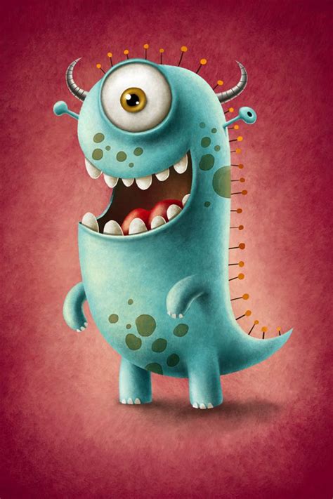 Monsters By Maciej Szymanowicz Via Behance Cute Monsters Drawings