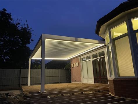 Ivanhoe Attached To The House Motorised Aluminium Louvre Roof System