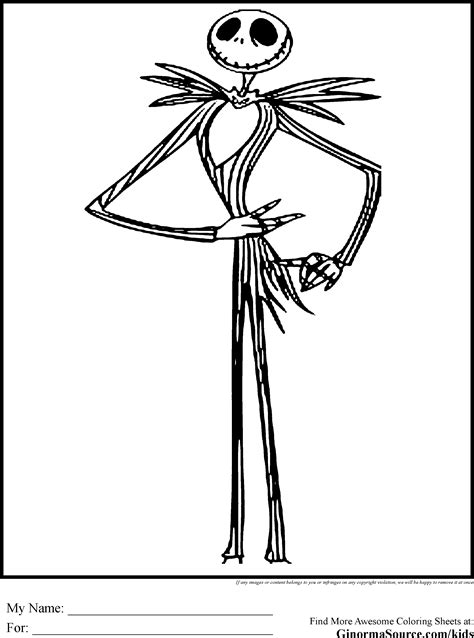 Click on the coloring page to open in a new window and print. Jack Skellington Head Coloring Pages - Coloring Home