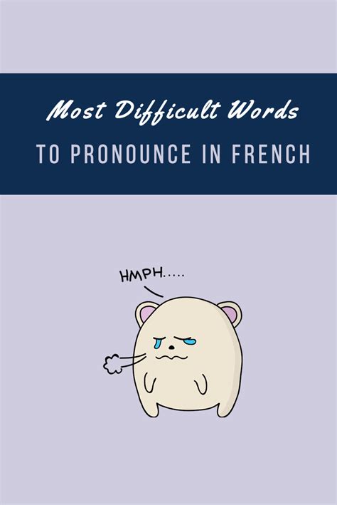 30 Difficult French Words to Pronounce: Part 2 | How to speak french ...