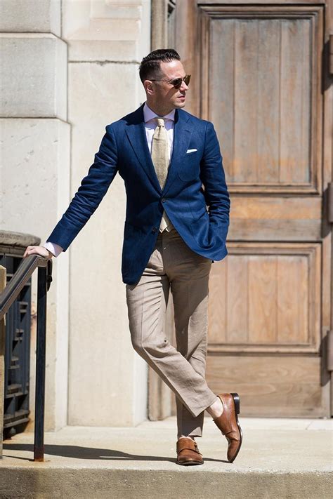 How To Pull Off Linen Trousers At Work Mens Fashion Smart Blazer