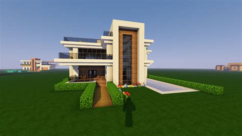 One Of My Recent Attempts At A Minecraft Modern Housemansion Build R