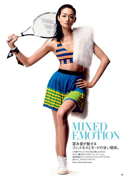 Ai Tominaga by René Habermacher for Vogue Japan July Fashion Shoot Sport Fashion