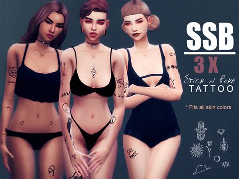 Sims Cc S The Best Tattoos By Savage Sim Baby