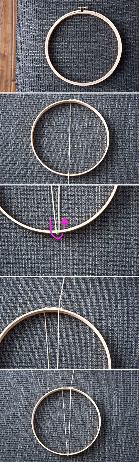 Weaving Lessons How To Use An Embroidery Hoop As A Loom The