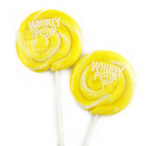 Whirly Pop Yellow And White Lollipops Candy Store