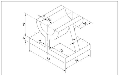 Autocad 3d Drawings With Dimensions For Practice Free Cad Download